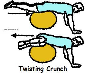 Twisting crunch